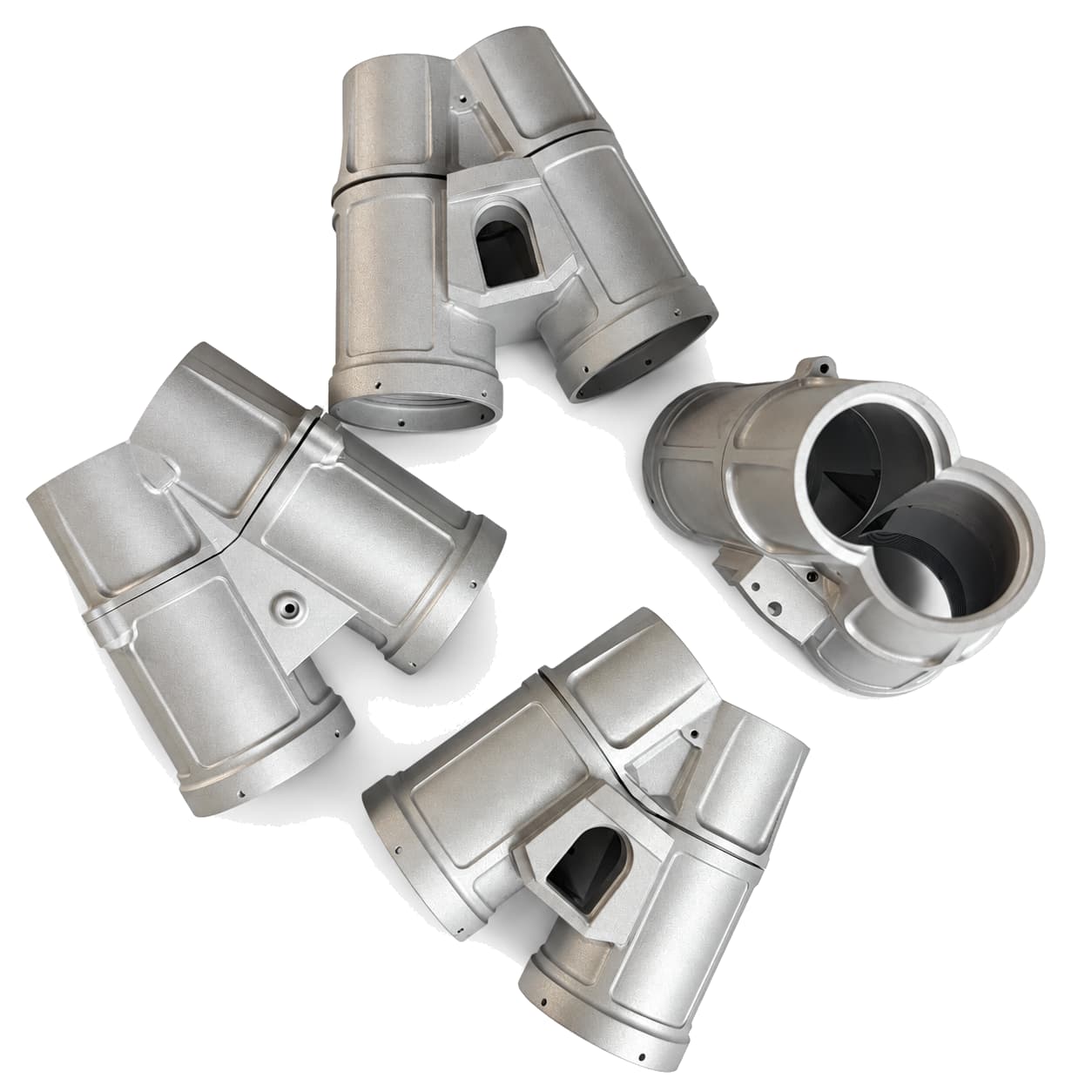 Five-axis machined aluminum 7075 night-vision housings