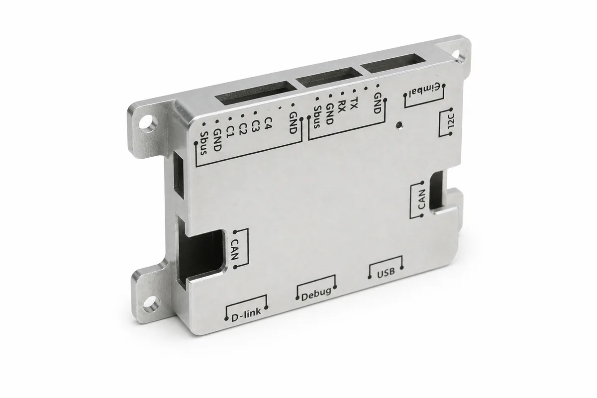 Industrial machined component with engraved technical markings