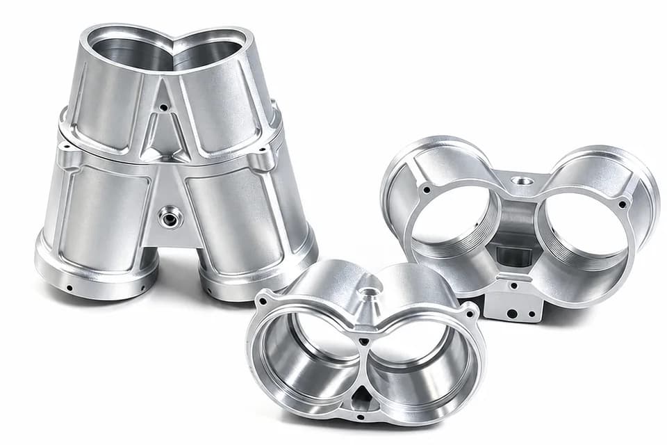 HERUIYUN aluminum components with complex multi-surface machined geometry