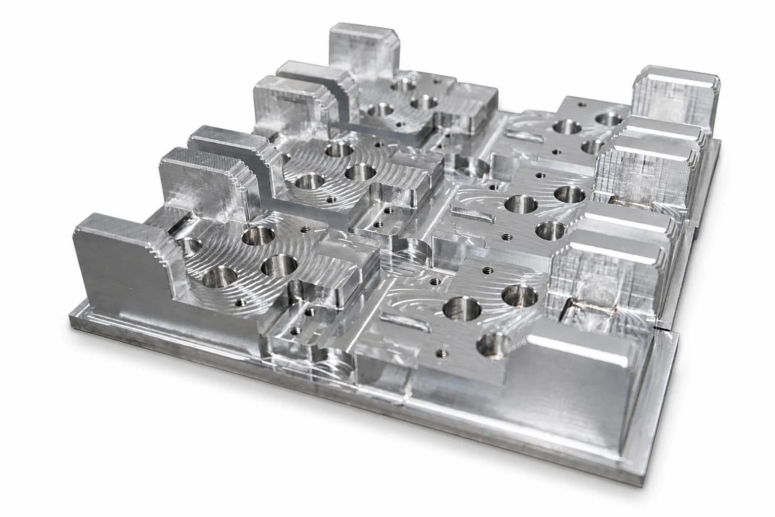 Precision-machined fixture plate for industrial equipment