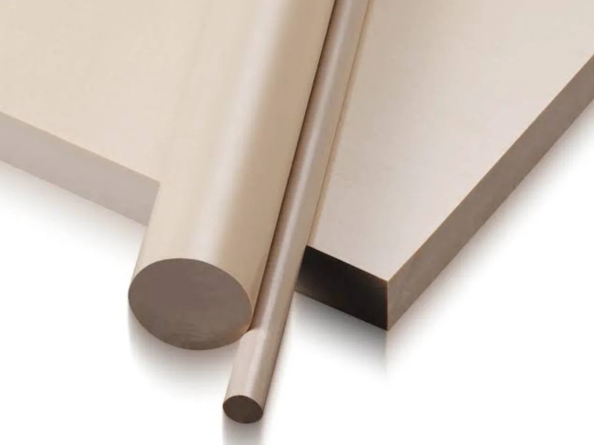 Natural PEEK engineering plastic sheet and round stock