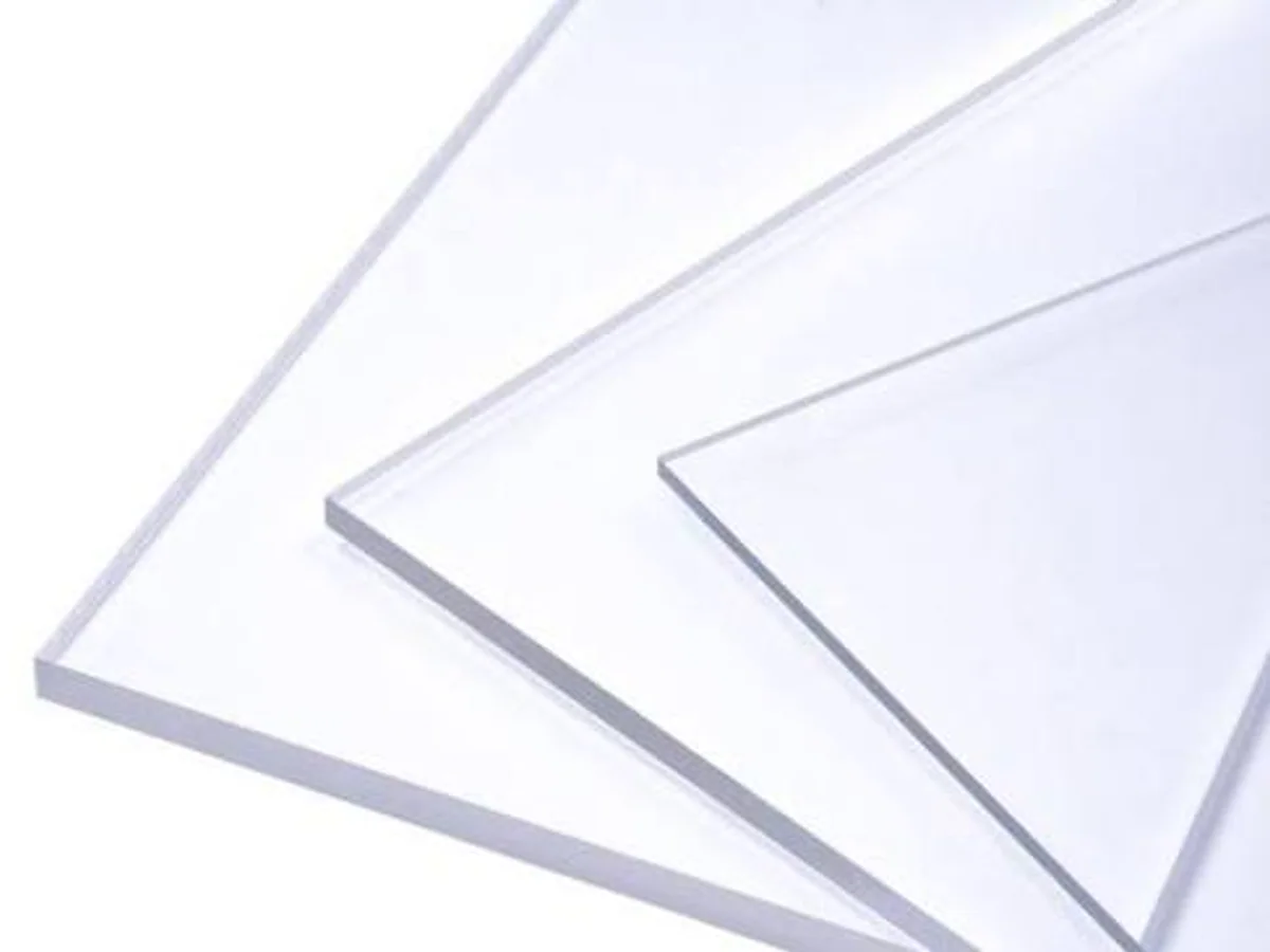 Clear PMMA acrylic sheet samples