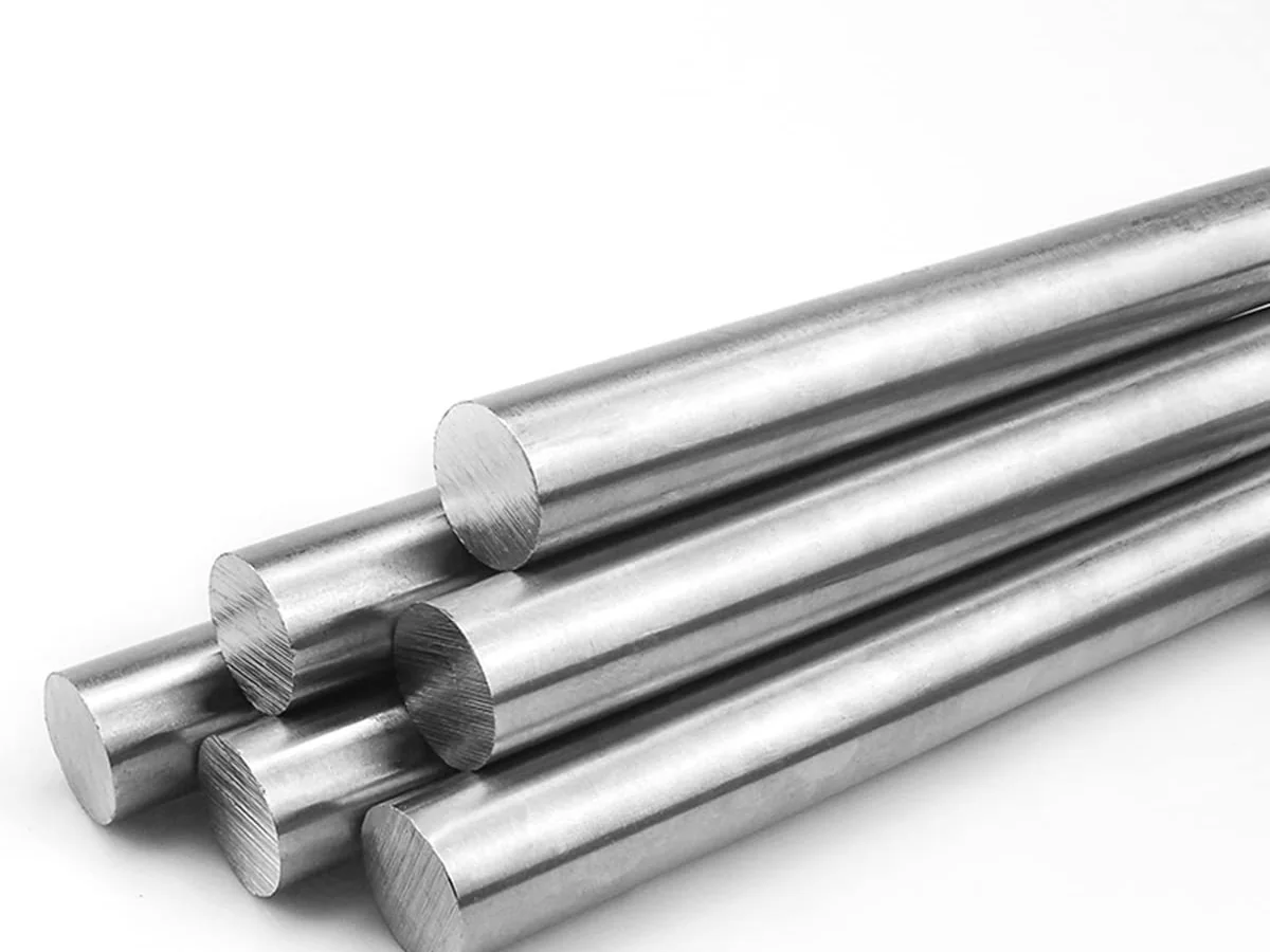 Bright titanium alloy round bars