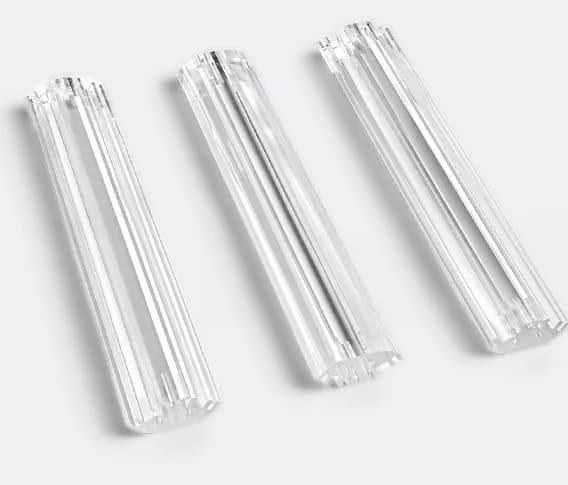 Clear polished acrylic CNC components